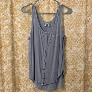 Light blue button up tank, from Kohl’s